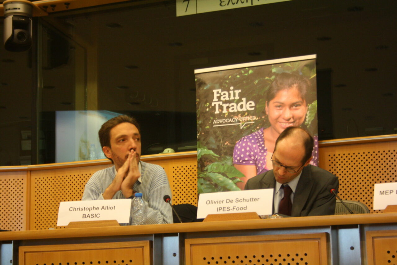 Christophe Alliot (Basic) et Olivier De Schutter, ancien rapporteur spécial des Nations unies pour le droit à l’alimentation