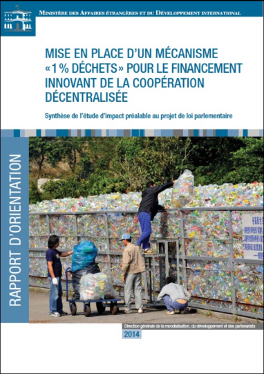 Étude d’impact préalable au projet de loi parlementaire “1% déchets” pour la coopération décentralisée