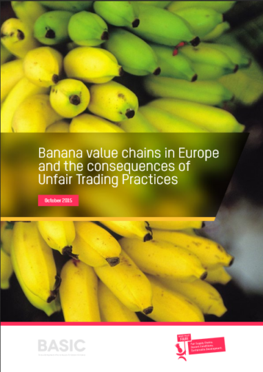 Banana value chains in Europe and the consequences of unfair trading practices