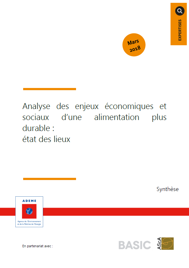 Analyse des enjeux économiques et sociaux d’une alimentation plus durable (synthèse transverse)