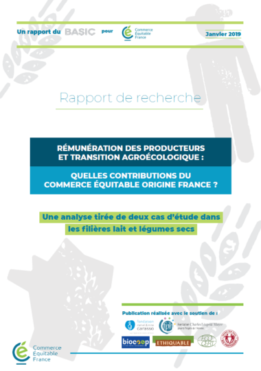 Rémunération des producteurs et transition agroécologique : quelles contributions du commerce équitable origine France ?