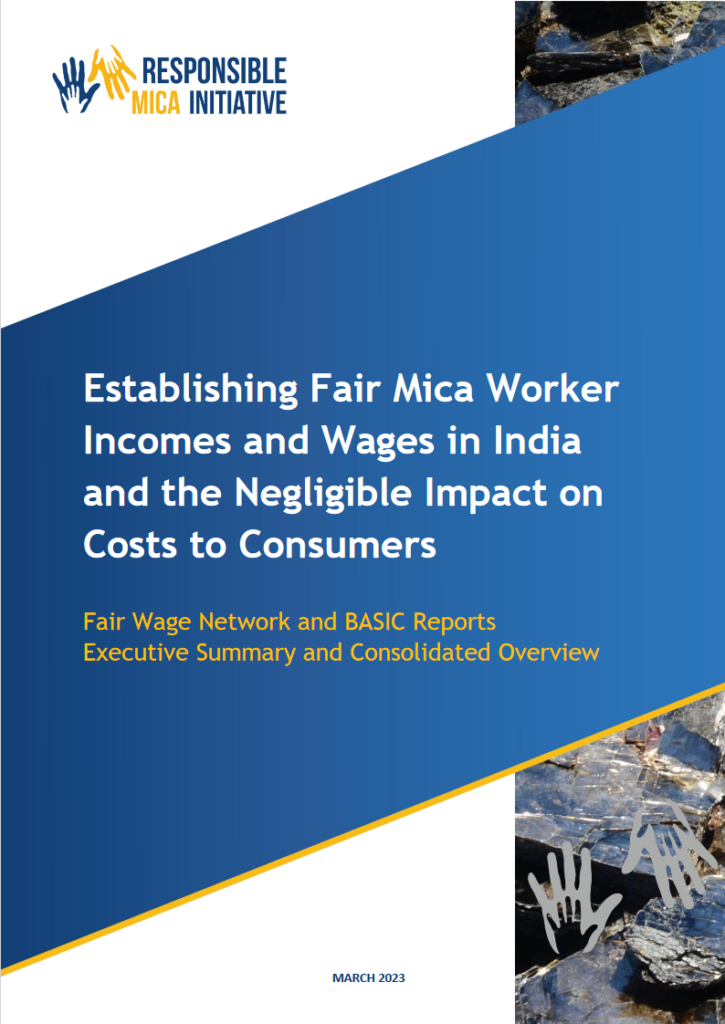 Analyse des chaînes de valeur du mica depuis l’Inde jusqu’à l’Europe, et de l’impact de la mise en œuvre d’un revenu décent pour les mineurs
