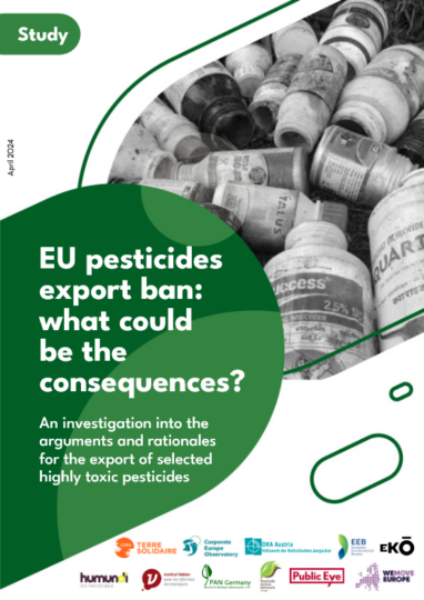 Étude sur l’interdiction des exportations de pesticides interdits dans l’UE